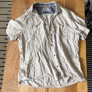 Men's Casual Beige Shirt